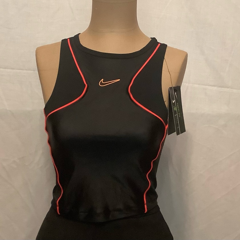 Nike Black Tank Top with Red Trim
